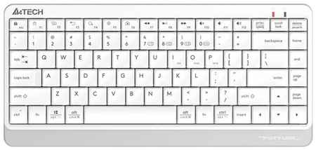 Клавиатура A4TECH Fstyler FBK11, USB, Bluetooth/Радиоканал, белый серый [fbk11 white] 19848540522079