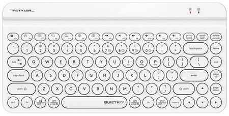 Клавиатура A4TECH Fstyler FBK30, USB, Bluetooth/Радиоканал, белый [fbk30 white] 19848540525806