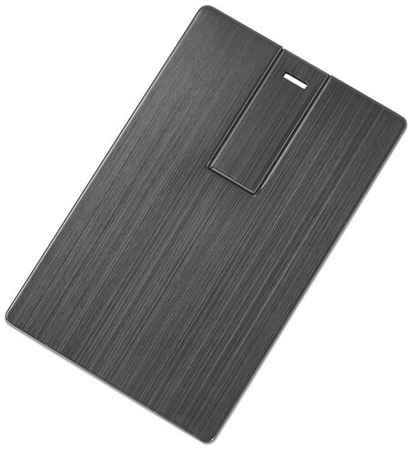 Yoogift Флеш-карта USB 2.0 16 Gb в виде металлической карты Card Metal, серый 19848545368425