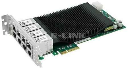 LR-LINK Сетевой адаптер LRES2008PT PCI Express x4 8 port RJ45 Copper 10/100/1000Mbps Network Card based on Intel I350 Chipset. (302359)