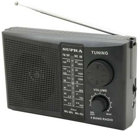 Радиоприемник Supra ST-10, черный 19848548019883