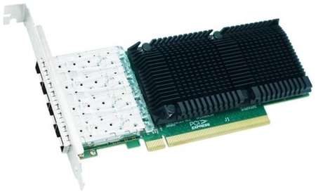 Сетевой адаптер LR-LINK PCIe 4.0 x16, Intel E810, 4*SFP28 10/25G NIC Card LRES1023PF-4SFP28