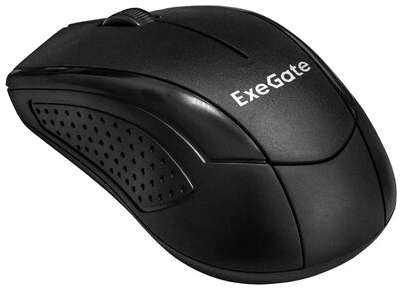 Беспроводная мышь ExeGate Professional Standard SR-9022 (радиоканал 2,4 ГГц, USB, оптическая, 1200dpi, 3 кнопки и колесо прокрутки, черная, Color Box) EX269648RUS 19848551689679