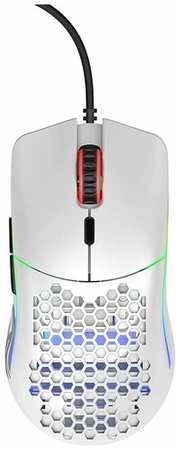 Glorious PC Высокопроизводительная игровая мышь USB RGB Odin, 6 программируемых кнопок, матовый белый 19848552114978