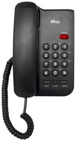 Проводной телефон Ritmix RT-311, черный 19848556223022