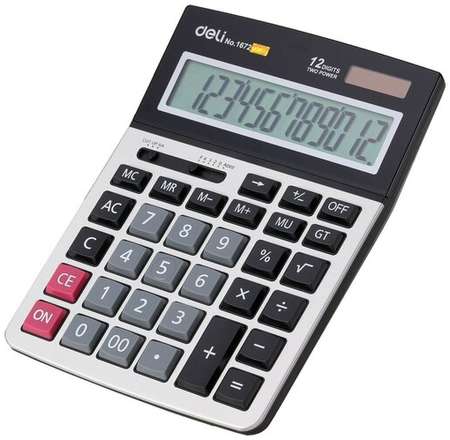 Калькулятор настольный Deli 1672 12-разрядный 211x154х41 мм, 1552694