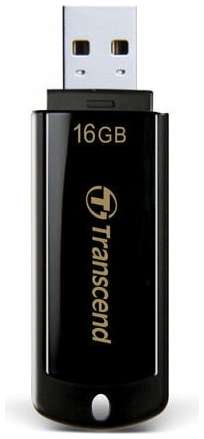 Флеш-диск 16 GB, TRANSCEND Jet Flash 350, USB 2.0, черный 19848558693896