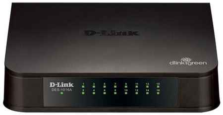 Коммутатор D-Link DES-1016A/E2A 16x100Mb неуправляемый 19848560360216