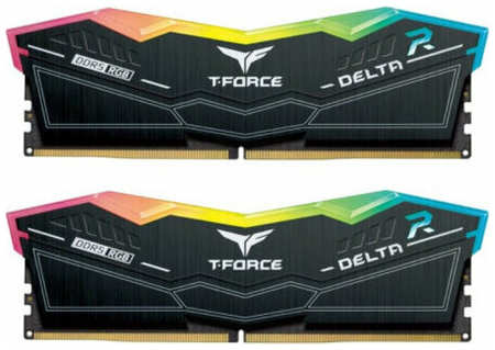 Оперативная память Team Group DDR5 32Gb (2x16Gb) 7600MHz pc-60800 T-Force Delta RGB CL36 1.4V (FF3D532G7600HC36DDC01)