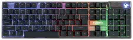 Клавиатура игровая FUSION GK-681 мембранная проводная с подсветкой, функция Anti-ghost, 104 клавиши 19848562229192