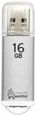 Комплект 5 шт, Флеш-диск 16 GB, SMARTBUY V-Cut, USB 2.0, металлический корпус, серебристый, SB16GBVC-S 19848564273647