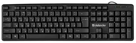 Комплект 3 шт, Клавиатура проводная DEFENDER Element HB-520, USB, 104 клавиши + 3 дополнительные клавиши, черная, 45522