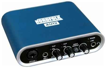 NordFolk AU12 аудиоинтерфейс USB, 2 входа, +48V, выход на наушники, 24, bit/96kHz 19848564835501