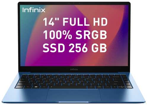 14″ Ноутбук Infinix Inbook X2 1920x1080, Intel Core i5 1155G7 2.5 ГГц, RAM 8 ГБ, DDR4, SSD 512 ГБ, Intel Iris Xe Graphics, Windows 11 Home, синий 19848565218365