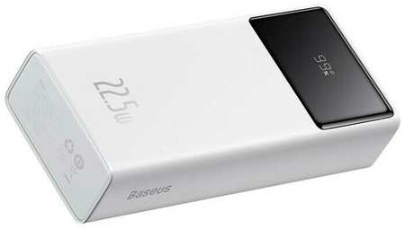Цифровой дисплей Baseus Star-Lord Fast Charge Power Bank 20000 мАч 22,5 Вт Белый (с зарядным кабелем Simple Series USB to Type-C 3A 0,3 м белый) 19848568630406