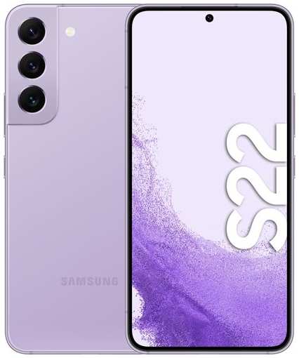Смартфон Samsung Galaxy S22 8/128 ГБ, Dual: nano SIM + eSIM, лавандовый 19848570069641