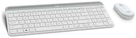 Комплект клавиатура + мышь Logitech MK470 Slim, белый, русская оригинальная раскладка, 920-009207 19848570717101