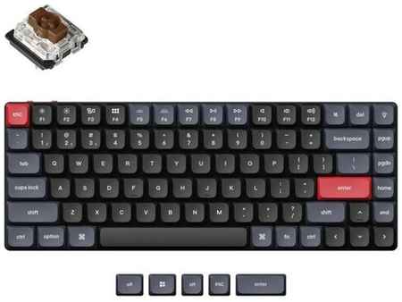 Беспроводная механическая ультратонкая клавиатура QMK Keychron K3 Pro, 84 клавиши, RGB-подсветка, Gateron Brown Switch 19848577225836