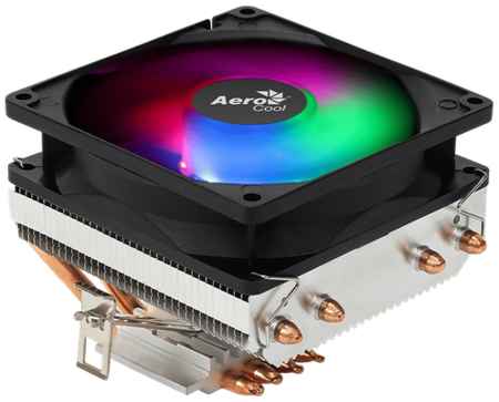 Кулер для процессора Cooler AeroCool Air Frost 4 125W / FRGB / 3-Pin / Intel 115*/775/1200/1700 /AMD / Heat pipe 6mm x4 19848578973900