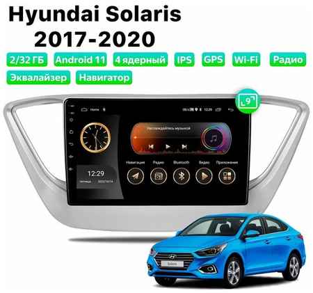 Автомагнитола Dalos для Hyundai Solaris (2017-2020), Android 11, 2/32 Gb, Wi-Fi