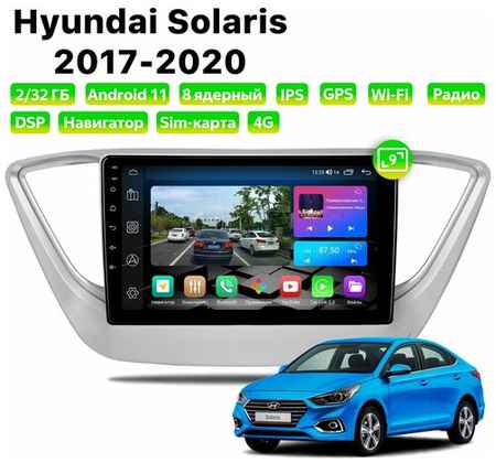 Автомагнитола Dalos для Hyundai Solaris (2017-2020), Android 11, 2/32 Gb, 8 ядер, Sim слот 19848579963675