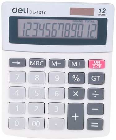 Калькулятор настольный Deli E1217 в ассортименте 12-разрядов