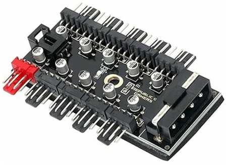 Разветвитель / хаб / контроллер 4-pin кулеров с питанием MOLEX, до 10 вентиляторов 19848580424529