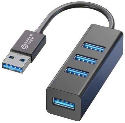 USB Hub на 4 Usb, Z6 Dream, черный 19848585264774