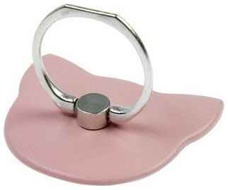 Держатель -подставка с кольцом для телефона LuazON, в форме ″Кошки″, розовый , 1 шт 19848585670334