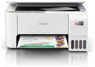 Принтер-сканер-копир Epson с Wi-Fi и струйной печатью, формат A4, скорость печати 33 стр/мин в ч/б и 15 стр/мин в цвете, разрешение 5760х1440 т/д
