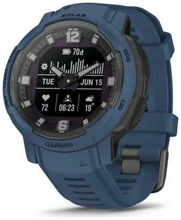 Умные часы Garmin INSTINCT CROSSOVER Solar, синий 19848587424213