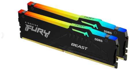 Модуль памяти Kingston 16GB DDR5 5600 DIMM FURY Beast RGB XMP Gaming Memory (KF556C40BBAK2-16 ) 19848588035563