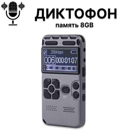 SV007 Цифровой диктофон с дисплеем RW-097, непрерывно записывает до 30 часов, запись по датчику звука