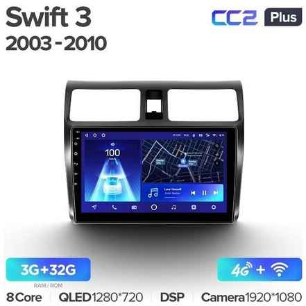 Штатная магнитола Teyes CC2 Plus Suzuki Swift 3 2003-2010 10.2″ 3+32G 19848590214380