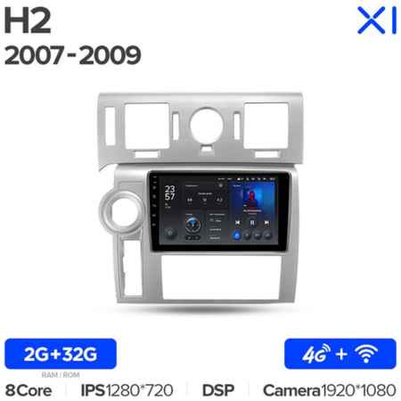 Штатная магнитола Teyes X1 Wi-Fi + 4G Hummer H2 E85 2007-2009 9″ (2+32Gb) 19848590216477
