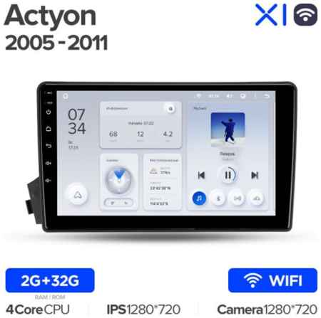 Штатная магнитола Teyes X1 Wi-Fi SsangYong Actyon C100 2005-2011 9″ 19848590218909