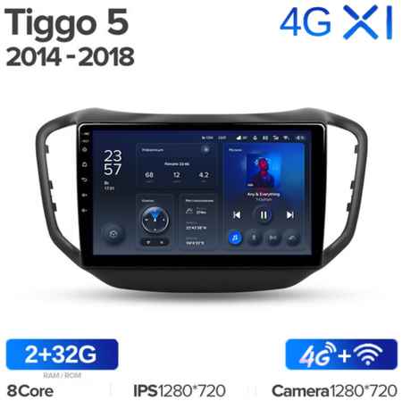 Штатная магнитола Teyes X1 Wi-Fi + 4G Chery Tiggo 5 2014-2018 10.2″ (2+32Gb) 19848590229633