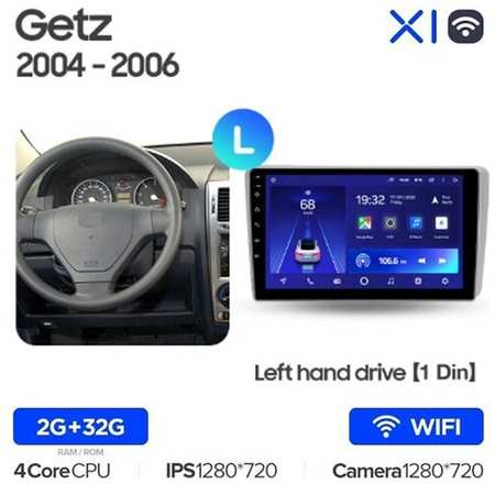 Штатная магнитола Teyes X1 Wi-Fi Hyundai Getz 1 2004-2006 (1Din) 19848590229758