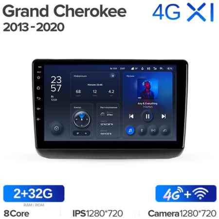 Штатная магнитола Teyes X1 Wi-Fi + 4G Jeep Grand Cherokee WK2 2013-2020 9″ (F1) (2+32Gb) 19848590229833