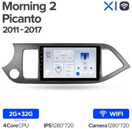 Штатная магнитола Teyes X1 Wi-Fi Kia Morning 2011-2017 9″