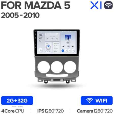 Штатная магнитола Teyes X1 Wi-Fi Mazda 5 2 CR 2005-2010 9″ 19848590362500