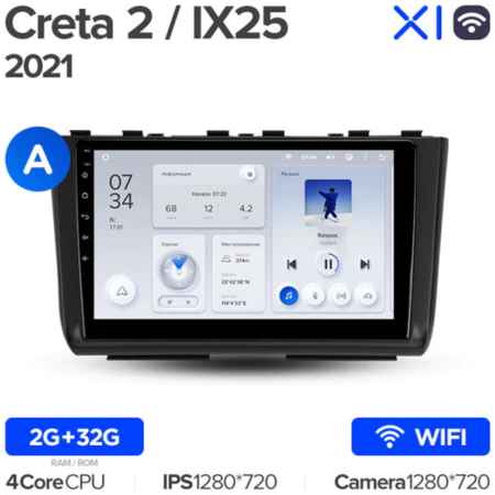 Штатная магнитола Teyes X1 Wi-Fi Hyundai Creta 2 IX25 2021 Вариант A 19848590366175