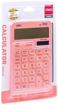 Deli Калькулятор настольный Touch, красный 12-разр. EM01541 19848590958803