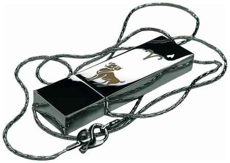 Подарочный USB-накопитель подвеска на цепочке с гравировкой знак зодиака овен 256GB USB 3.0, с бархатным мешочком 19848591504252