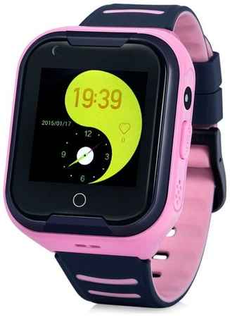 Детские смарт часы-телефон KT11 Wonlex с GPS, видеозвонком, камерой и 4G. Водонепроницаемые. Розовые. Умные часы для детей Smart Baby Watch