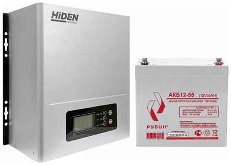 ИБП Hiden Control HPS20-0312N(настенный) и АКБ Рубин 12-55 19848594071341