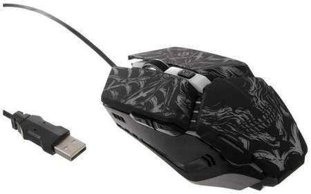 Мышь Defender Prototype GM-670L, игровая, проводная, 6 кнопок, подсветка, 2400 dpi, USB, чер 19848595309836