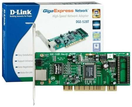 D-Link Сетевой адаптер DLink DGE-528T/C1 UTP 10/100/1000Mbps PCI adapter
