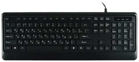 Комплект клавиатура+мышь/ Keyboard/mouse set MK120, USB wired, 104 кл, 1000DPI, 1.8m, black, Foxline 19848596644292