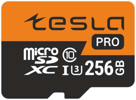 Карта памяти 256Gb microSDXC TESLA Pro Class 10 UHS-I U3 (TSLMSD256GU3)
